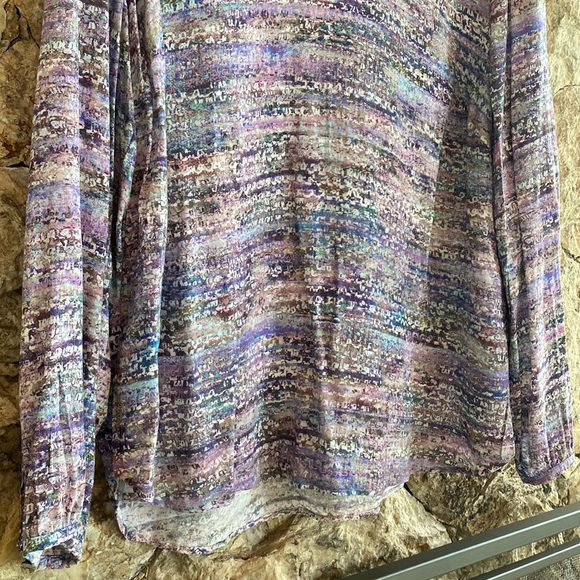 Purple Basler blouse - German Sz 46 (approx 16/1X) - Picture 3 of 4